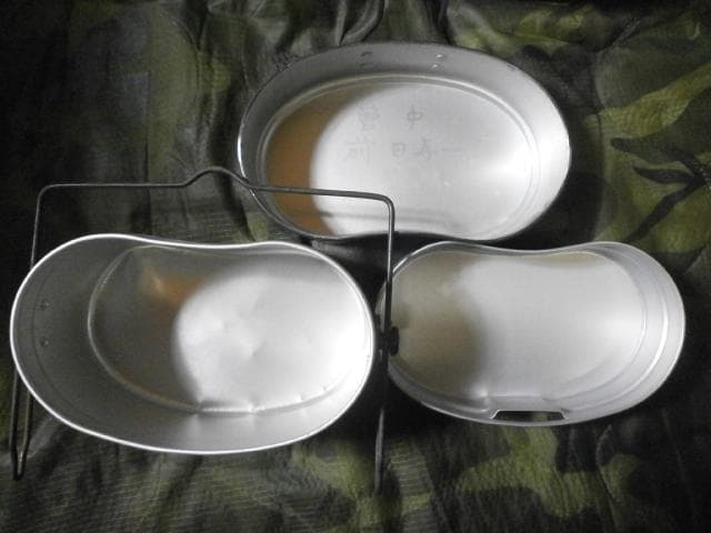 E*.様 自衛隊　本物　戦闘飯盒　Ⅱ型　 はんごう 91年