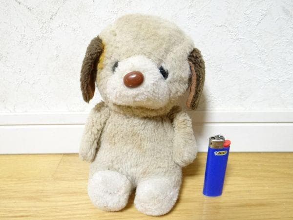 希少 70年代 ビンテージ 犬 ワンちゃん ぬいぐるみ レトロ 昭和 当時物
