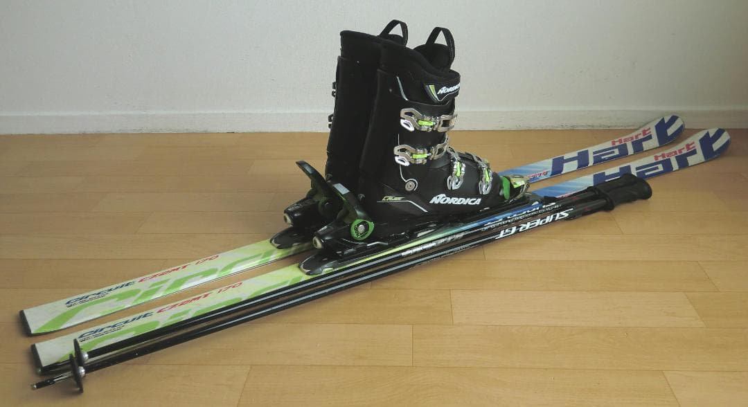 ■■送料無料■Hart■メンズスキーフルセット■板170靴29.5■メンテ付■■