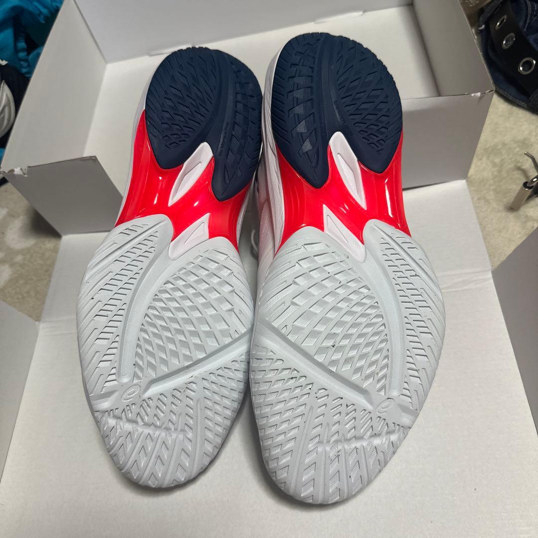 ASICS バレーボールシューズ ホワイト/ネイビー/レッド28.5