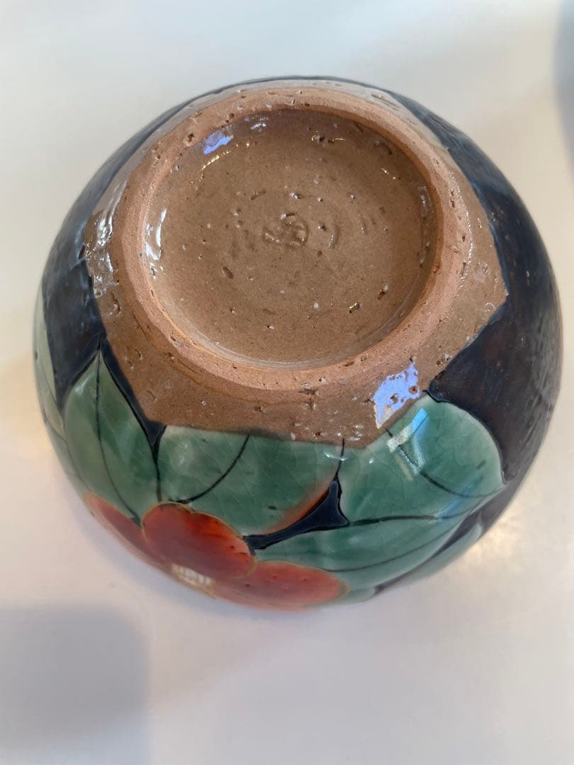 陶葊　陶あん　深鉢　銀彩