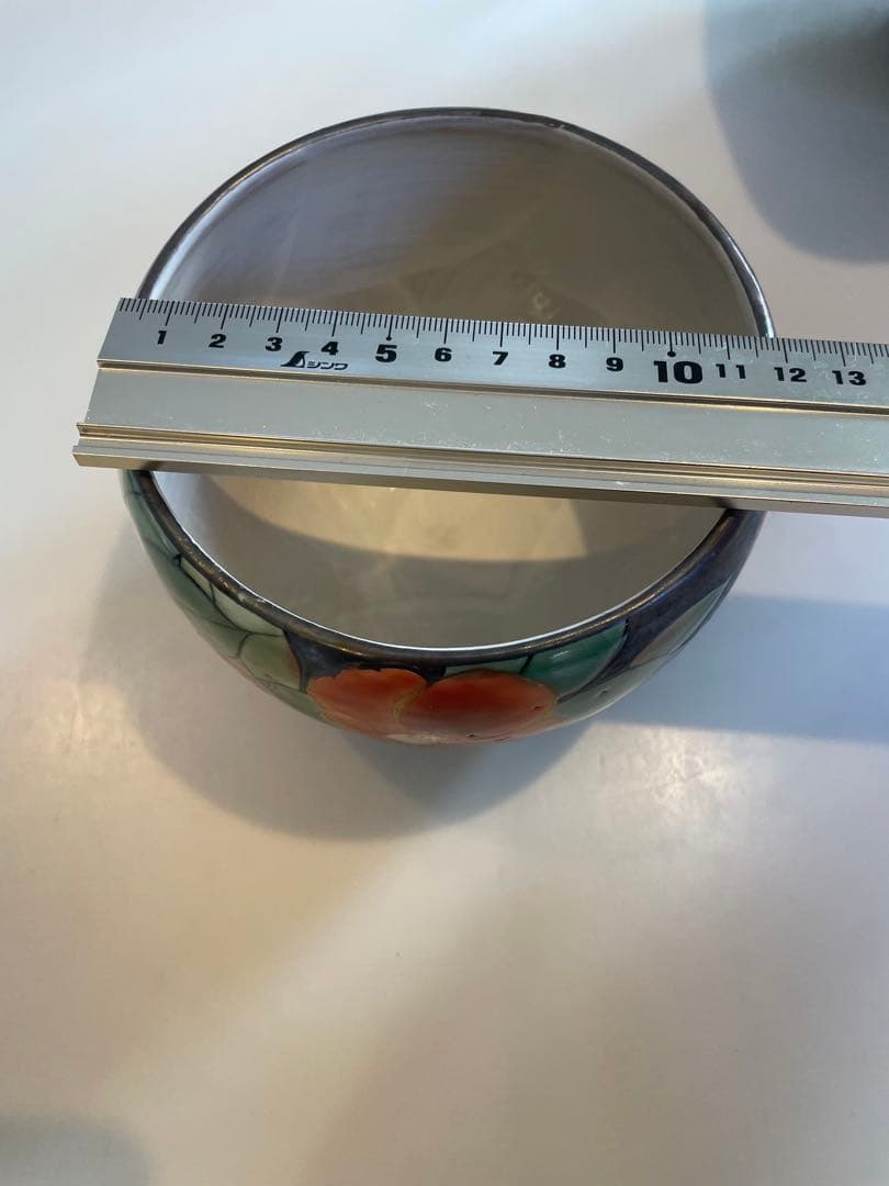 陶葊　陶あん　深鉢　銀彩