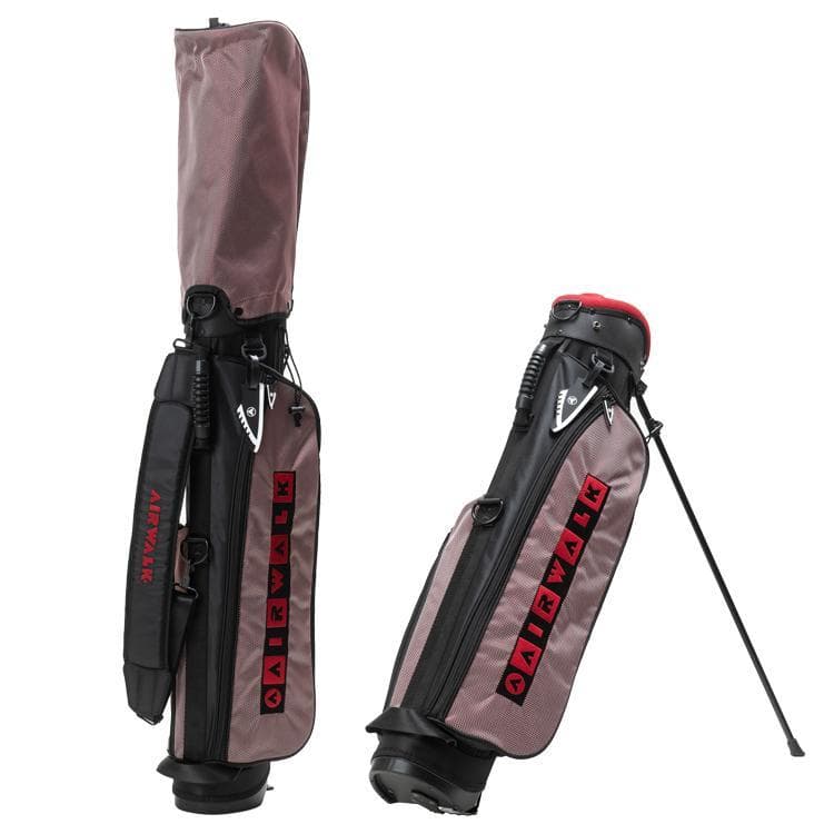 新品 AIRWALK エアーウォーク スタンドキャディバッグ フード付き BK