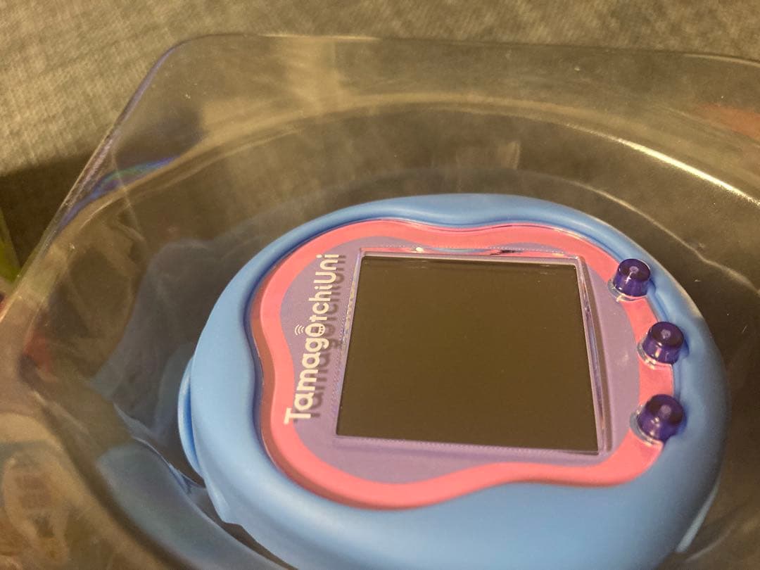 たまごっちユニ　ブルー＆パーフェクトガイドブック＆保護フィルム