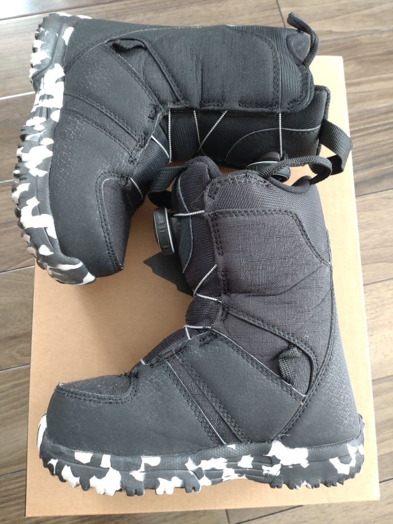 BOAシステム 子ども用スノーボードブーツ ブラック