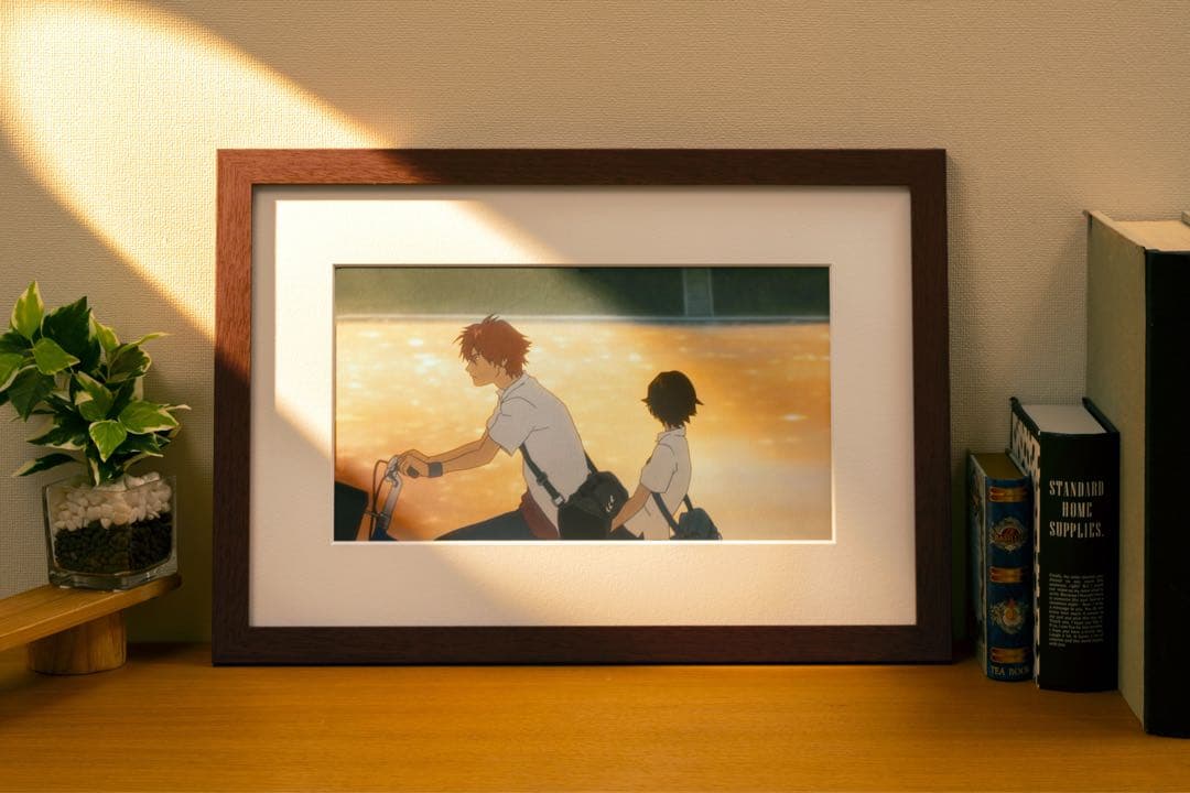 「時をかける少女」複製原画〈二人乗り〉