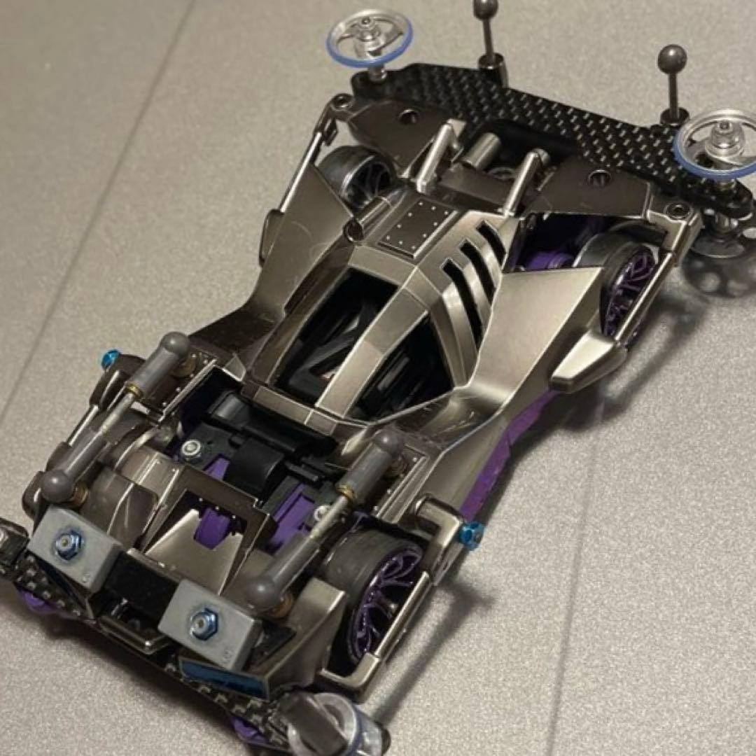 ミニ四駆 ブロッケンギガント（ブラックメタルスペシャル）サスペンション車