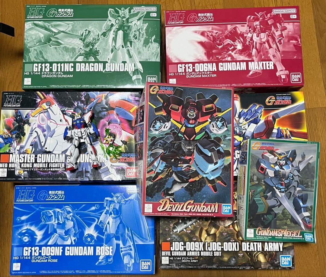 HG Gガンダムセット　ゴッド、ローズ、デビルなど