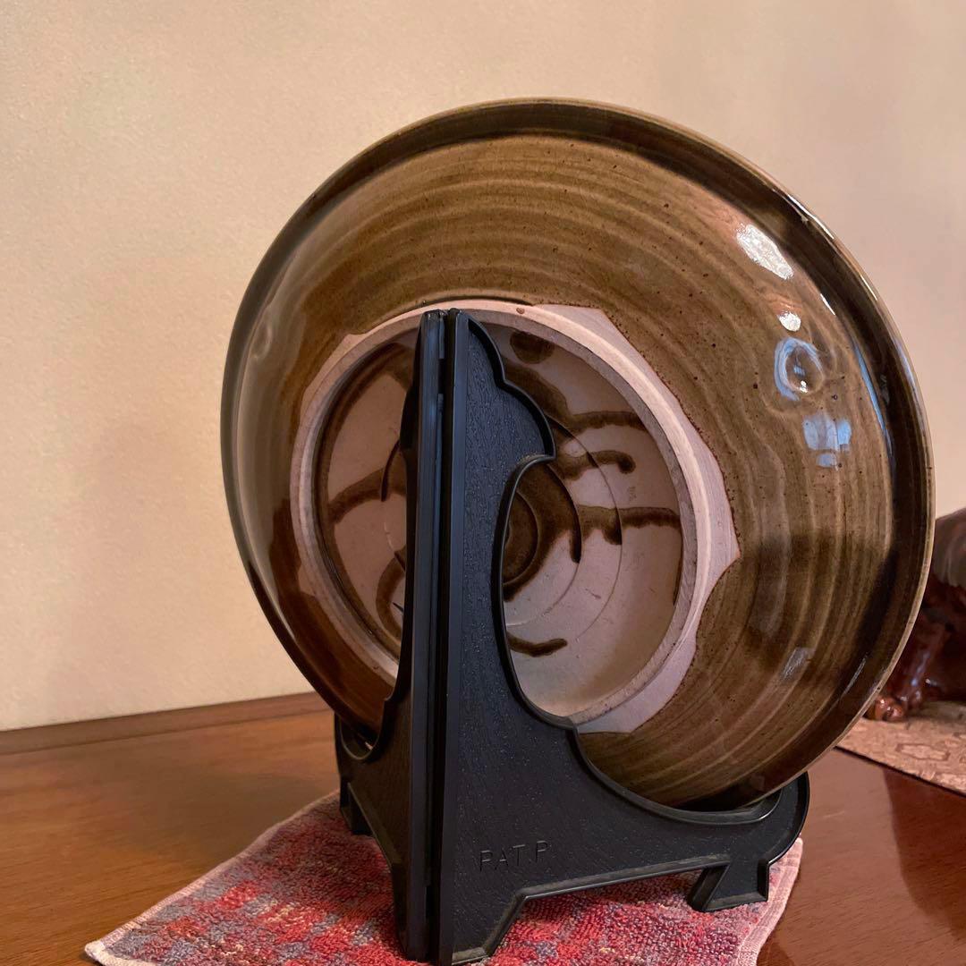 邦太郎 大皿 京焼 皿 プレート 新開寛山 飾り皿　茶道具