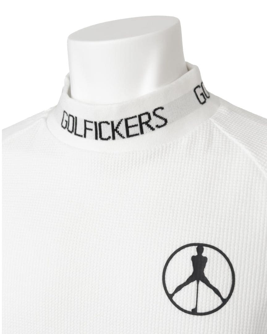 ゴルフィッカーズ Mock Neck Thermal 白 L