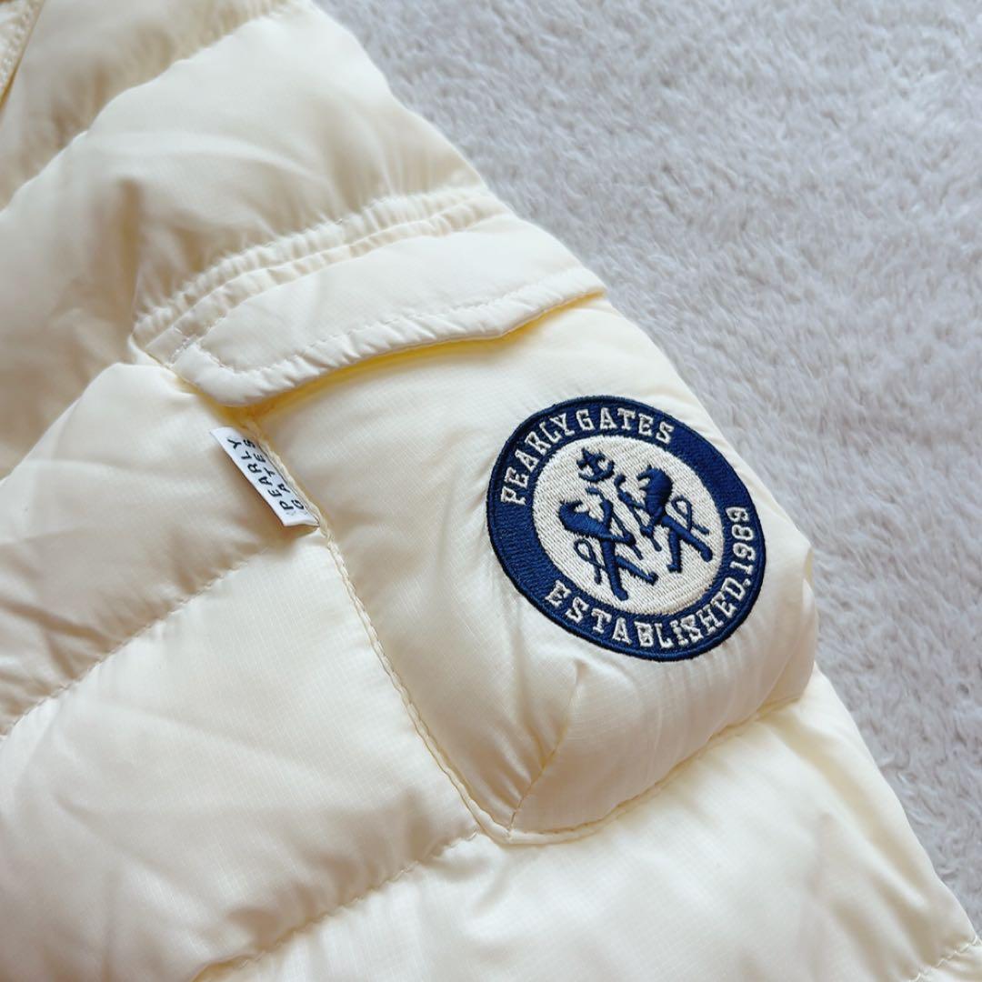 極美品　パーリーゲイツ 　２WAY　ダウン　ジャケット　ベスト　軽量　アイボリー