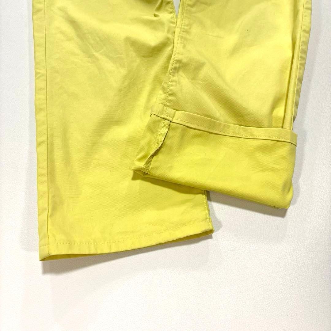 パーリーゲイツ　0/S ロングパンツ　イエロー系　バックロゴ　春夏　レディース