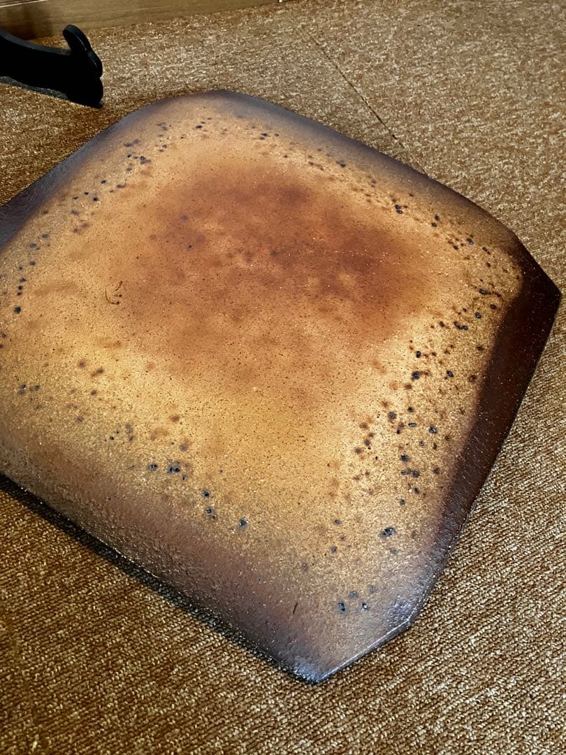 大皿　日本伝統工芸士　美術品　備前焼　松嶋弘