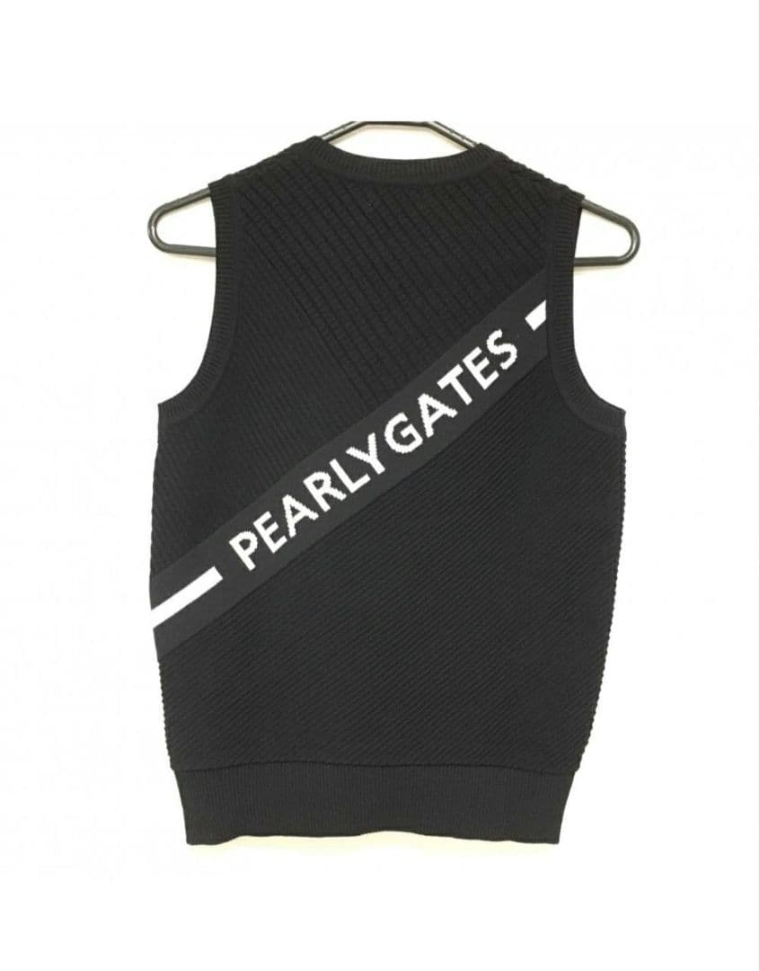 ❣️新品未使用❣️PEARLY GATESネイビー バックロゴニット ベスト❣️