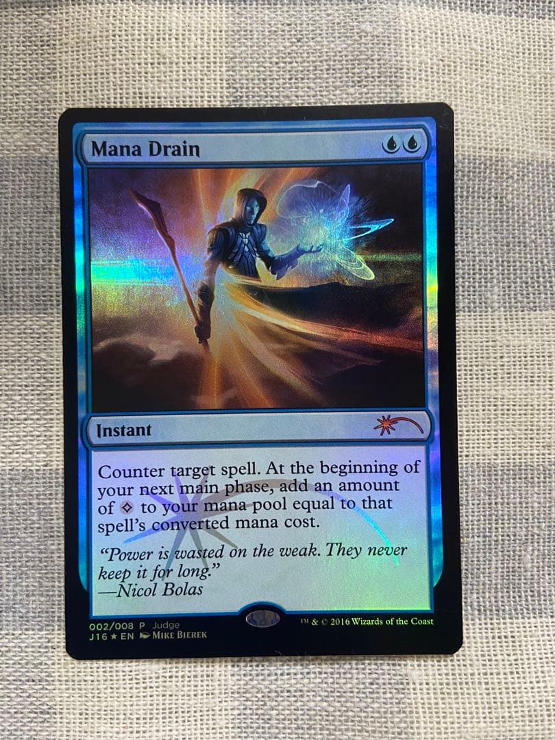【Foil】《マナ吸収/Mana Drain》(ジャッジ褒賞)