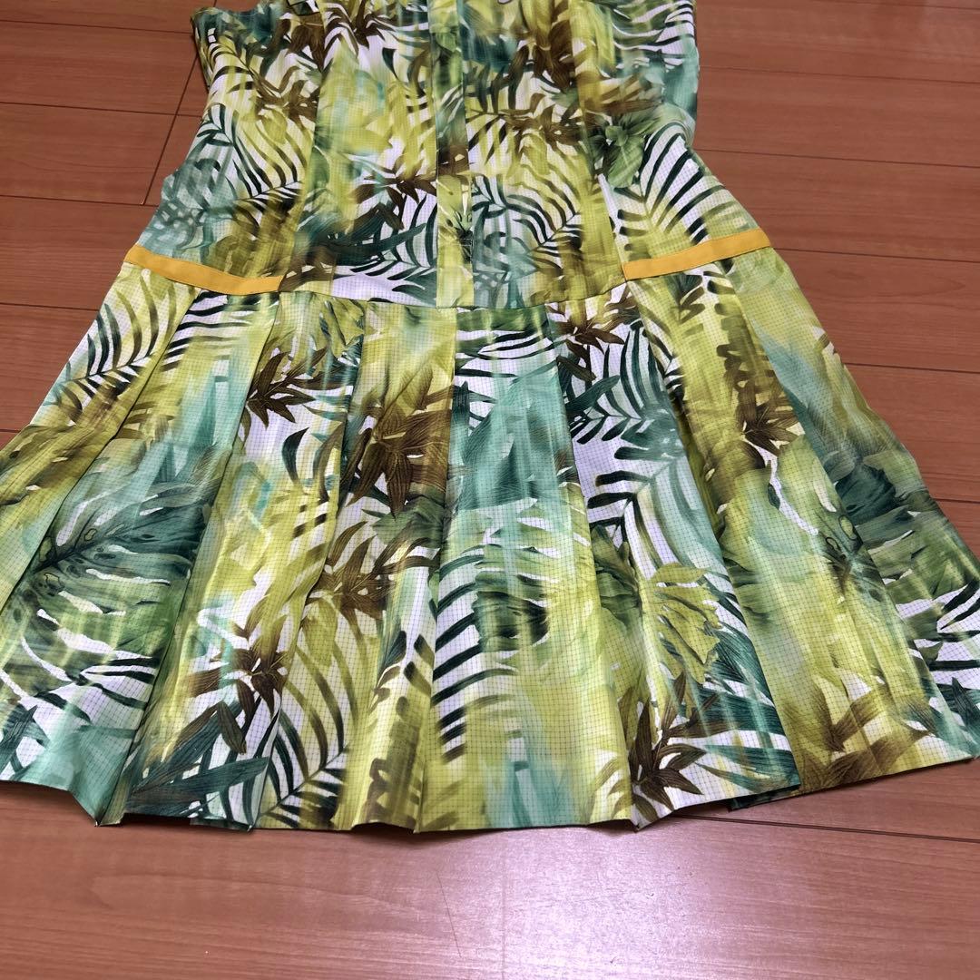 極美品　アルチビオ　ワンピース　リゾート　シャツワンピース　プリーツ