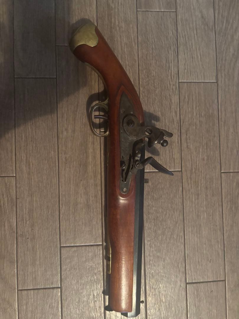 【観賞用】アンティーク風 火縄銃レプリカ（フリントロック式）