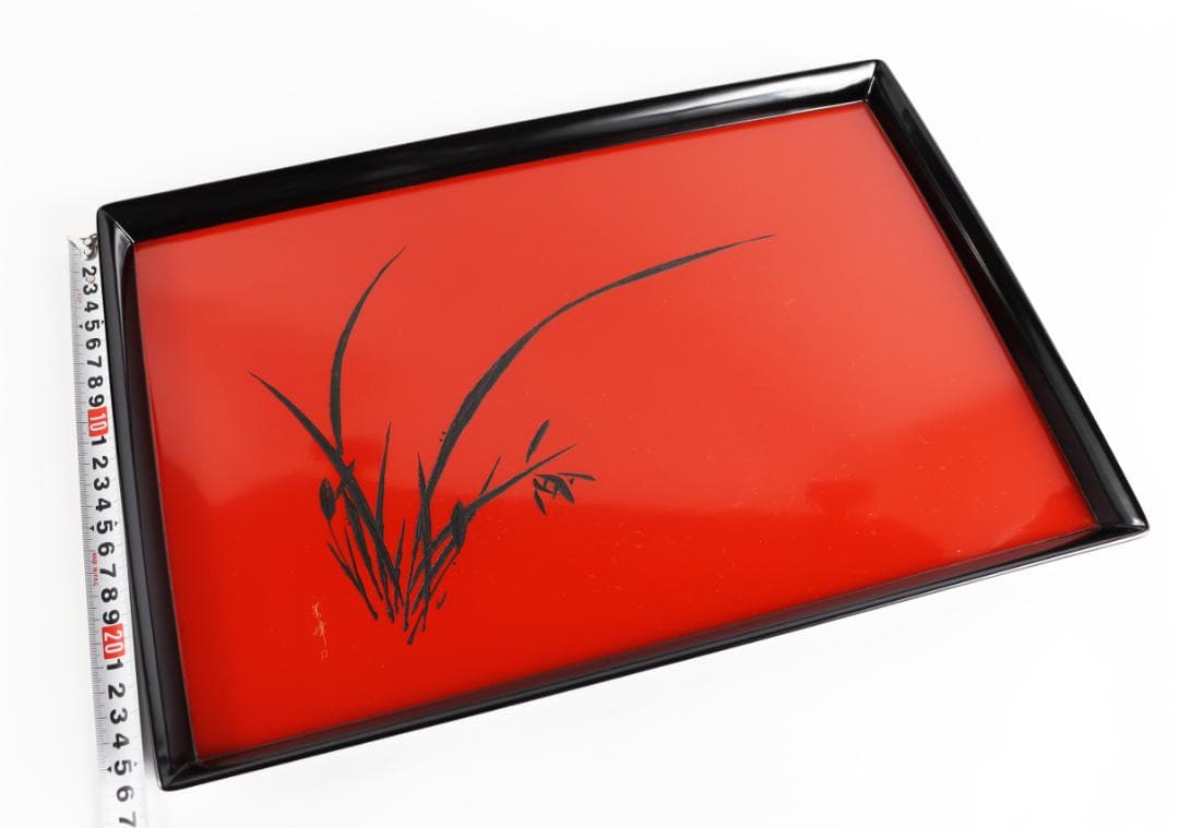 茶道具 輪島塗 今古菁峰 図替わり 盆 卓上膳 彫銘有