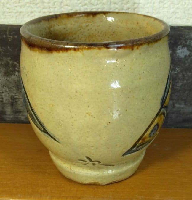 人間国宝 金城次郎 壷屋焼湯呑 栞 共箱 無傷 壺屋焼 やちむん