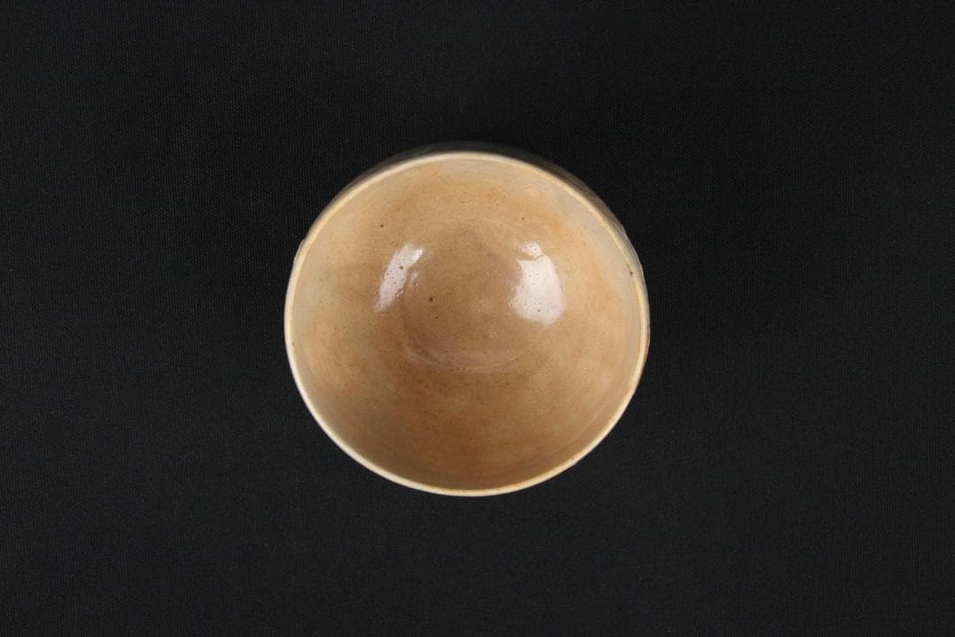 萩焼 三島茶碗 十三代坂田泥華 萩茶碗 抹茶椀 茶器 箱付き 　Eo21-33