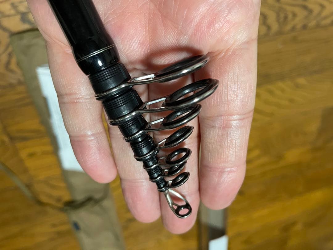 美品　シマノ　フリーゲーム　S96M-4 モバイル　テレスコ　ロッド