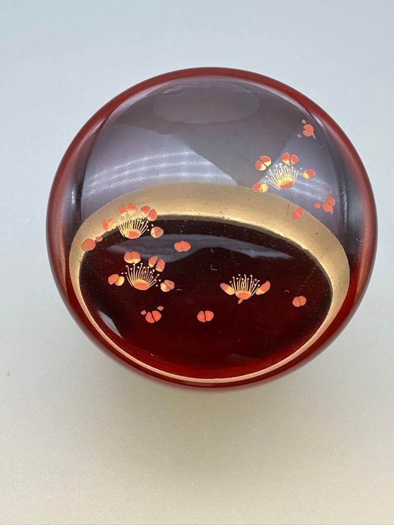 マル茶道具　棗　古今菁峰　沈金梅棗