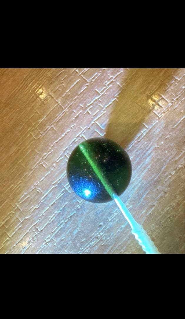 【写真より実物が強い】 高透明モルダバイト 13.7mm｜龍紋くっきり｜一点物