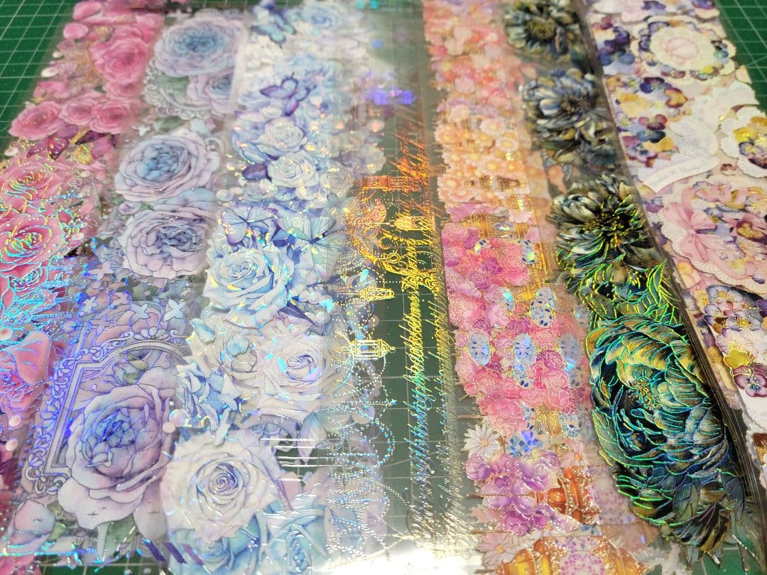 ✿.海外マステお花装飾7種1ループずつ✿.