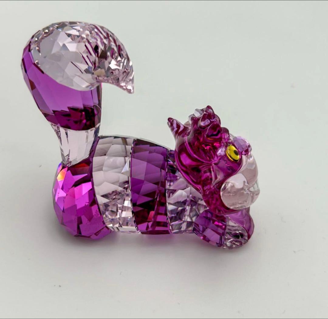 朔*龍様 【超美品】スワロフスキー チェシャ猫 ディズニー