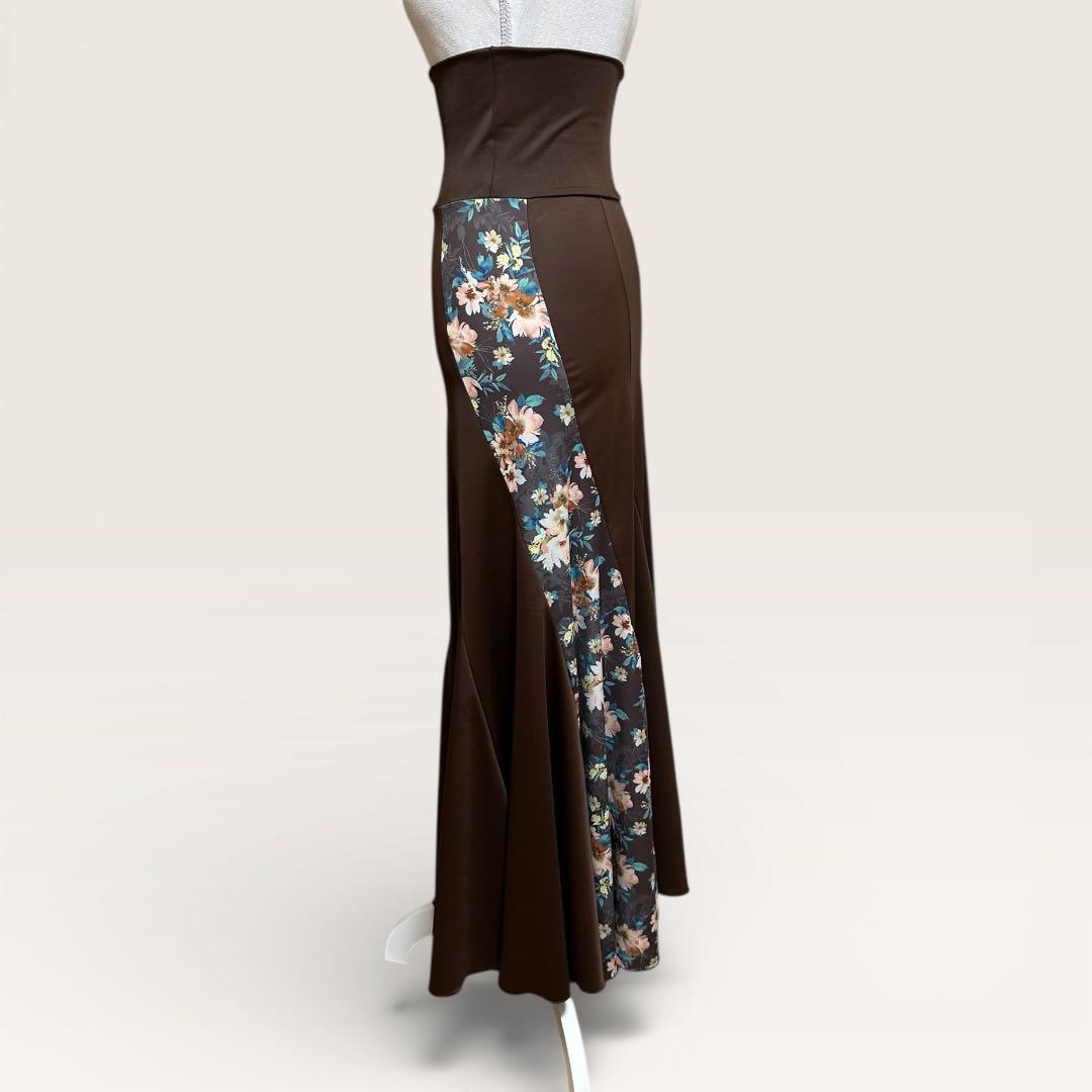 【１点限り】フラメンコファルダ　エスカルゴタイプ　ブラウン系