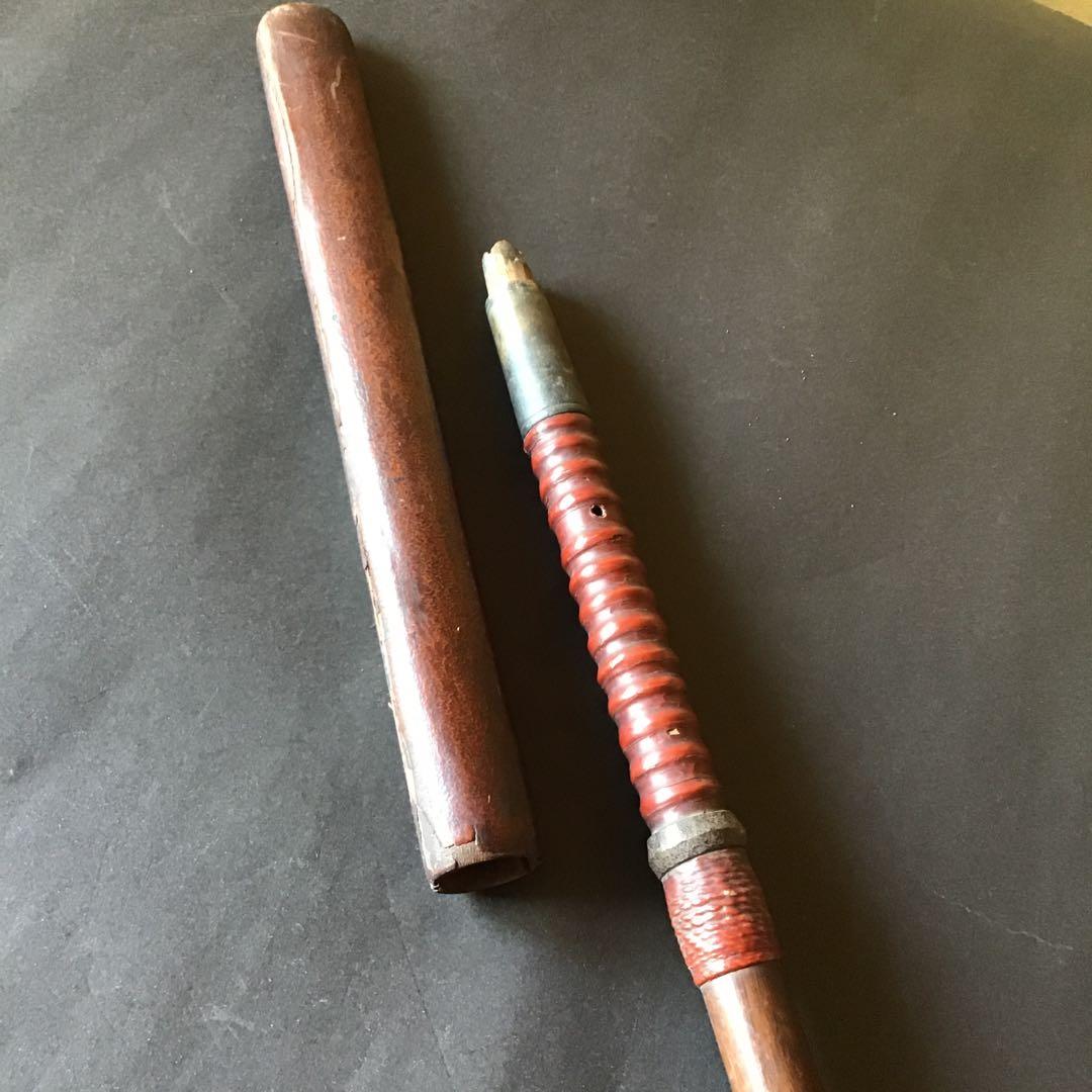 朱色　鑓拵　江戸期　部屋飾りに