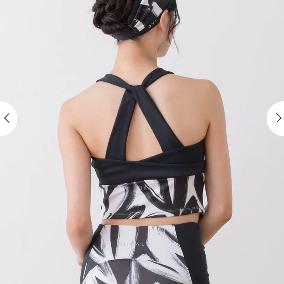 【SUKALA】ハートプリントホルターネックブラトップ Sサイズ