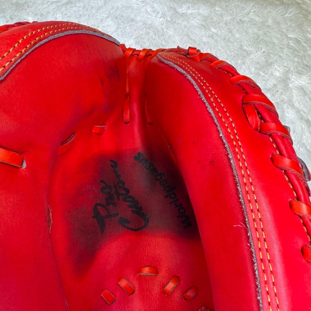 【ワールドペガサス】軟式用　捕手用　右ミット　一般用