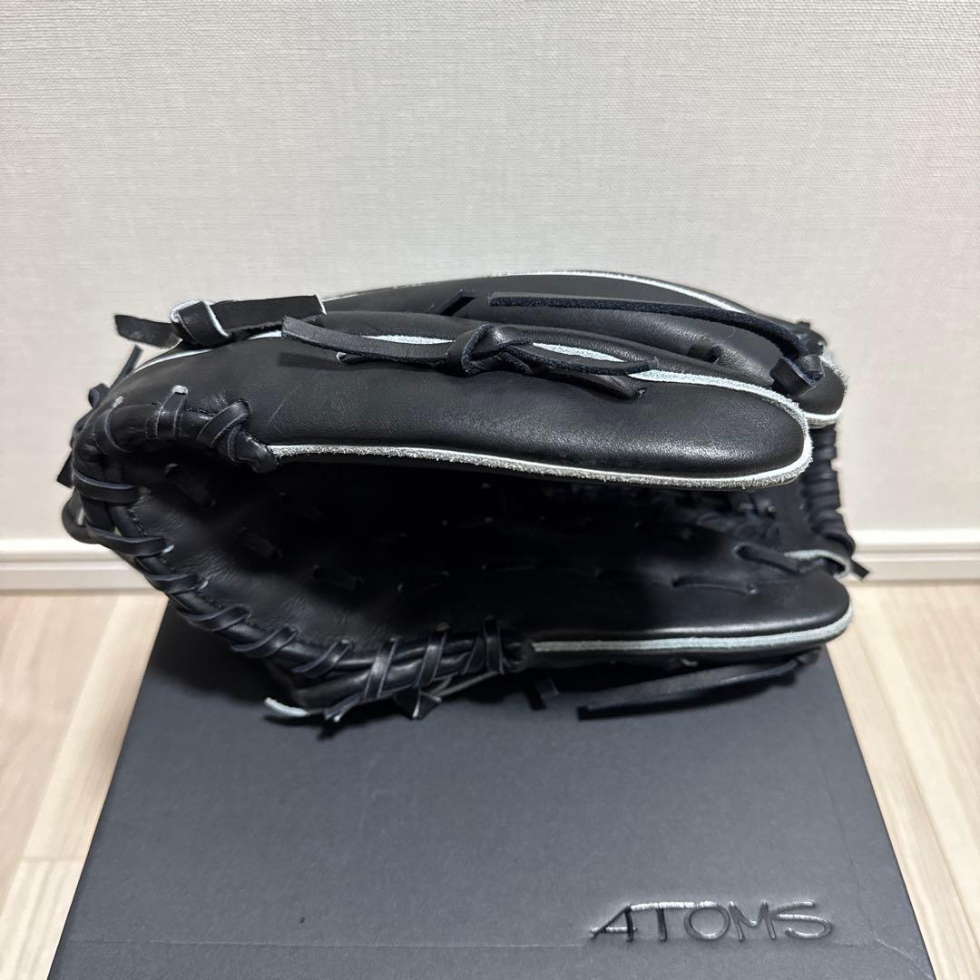 美品　ATOMS 硬式野球グローブ 左投げ　黒