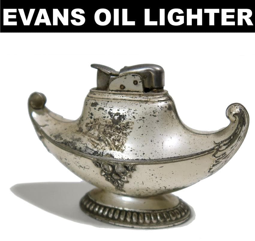 50年代 EVANS 卓上ライター ヴィンテージ 銀メッキ