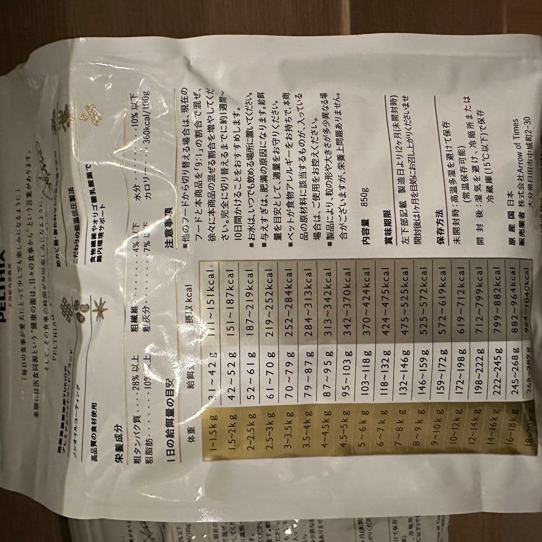 ☆限定お値下げ中！即発送☆PELTHIA ペルシア ドッグフード ３袋