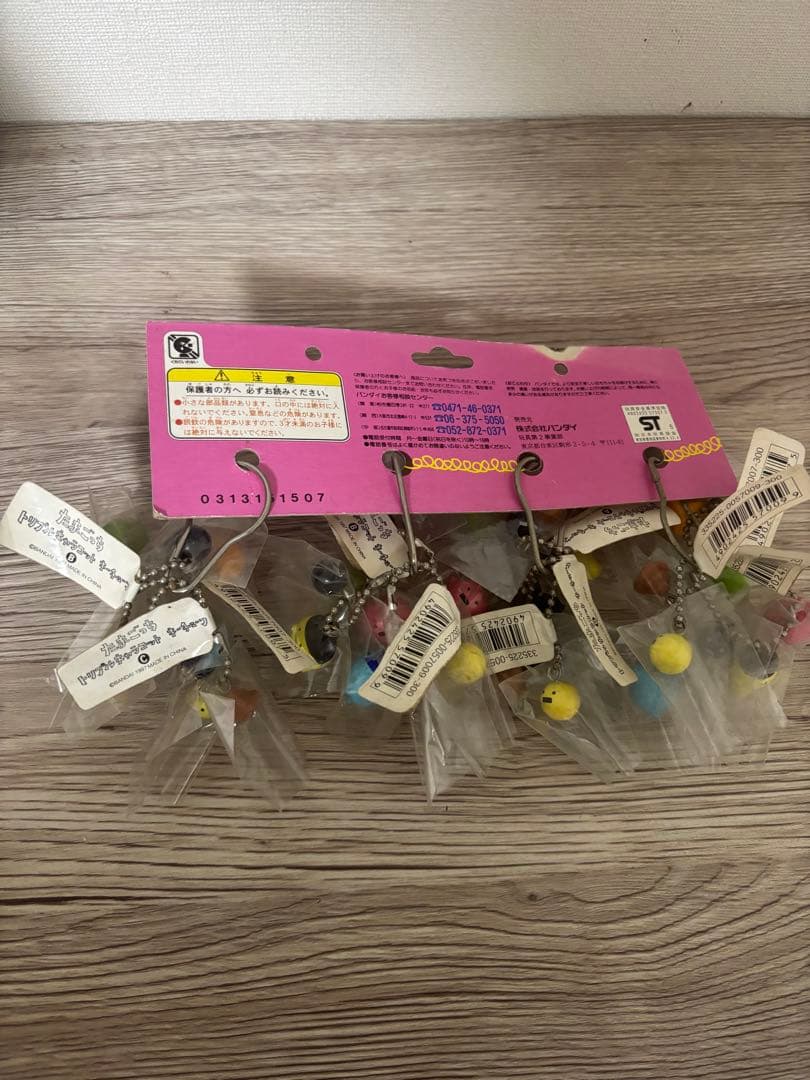 たまごっちバンダイ トリプルキャラコットキーチェーン 1997年製ヴィンテージ品