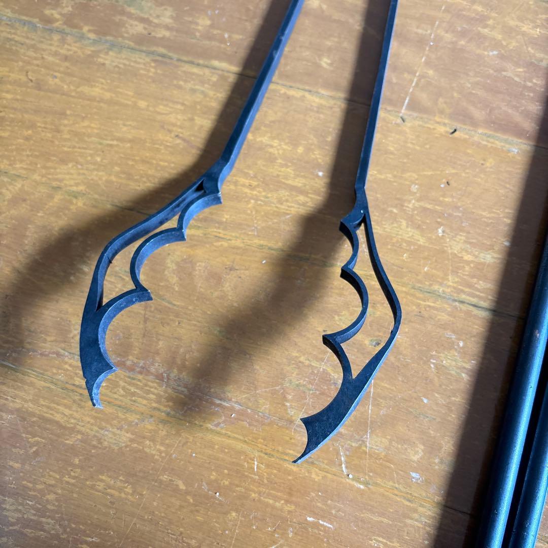 ランタンスタンド　焚き火トング