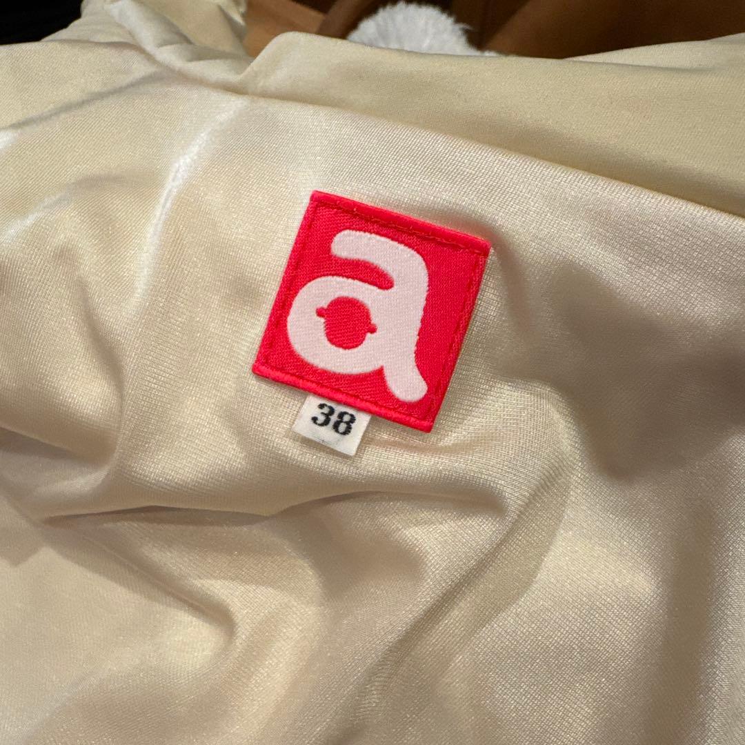 美品★archivio フード付きダウンベスト ベージュ