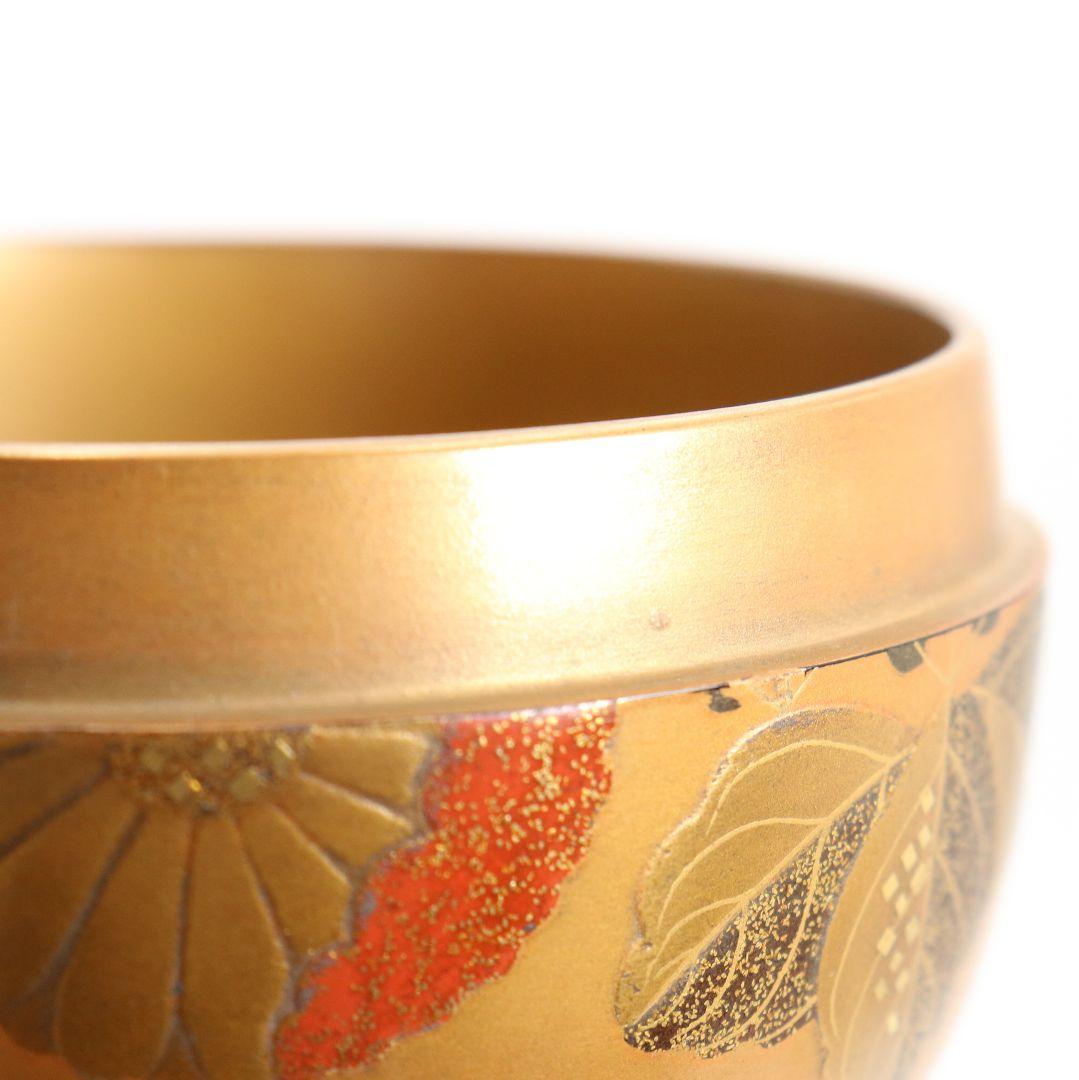 難波仁斎作 高台寺蒔絵 棗 茶道具 共箱　M839