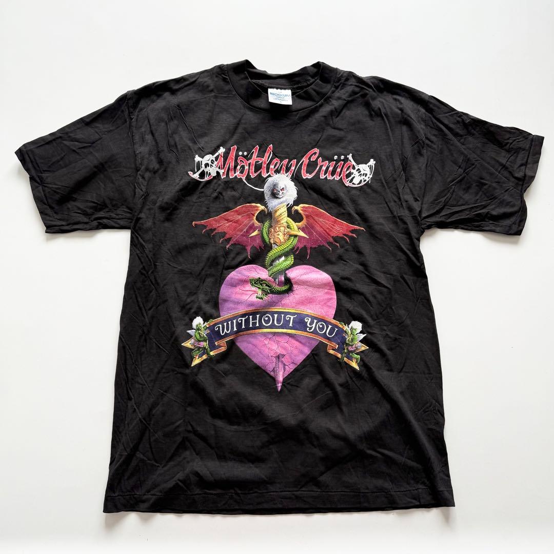 モトリー・クルー 90s ヴィンテージ 両面プリント バンドTシャツ C433