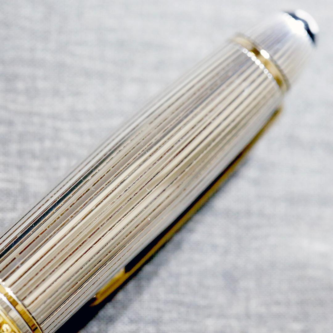 【美品】モンブラン 万年筆 １４６８ ソリテール シルバー ９２５ 送料込み