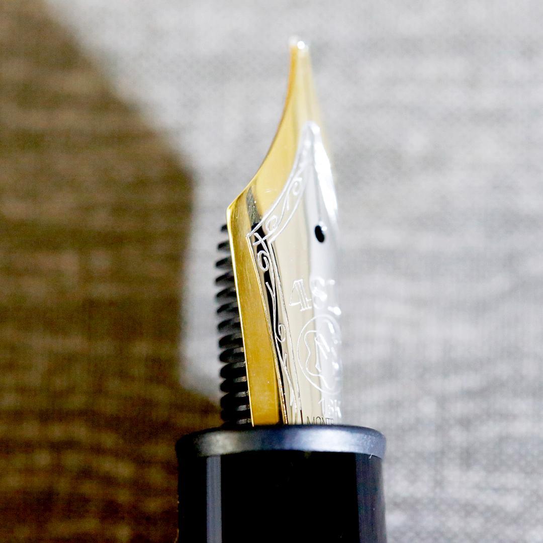 【美品】モンブラン 万年筆 １４６８ ソリテール シルバー ９２５ 送料込み