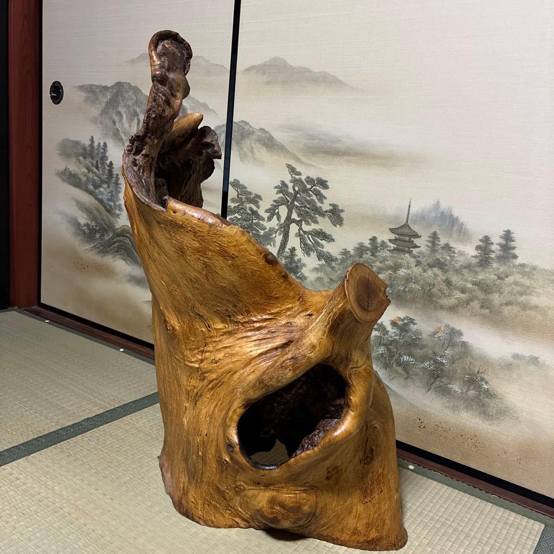 衝立☆天然木　自然木　玄関オブジェ