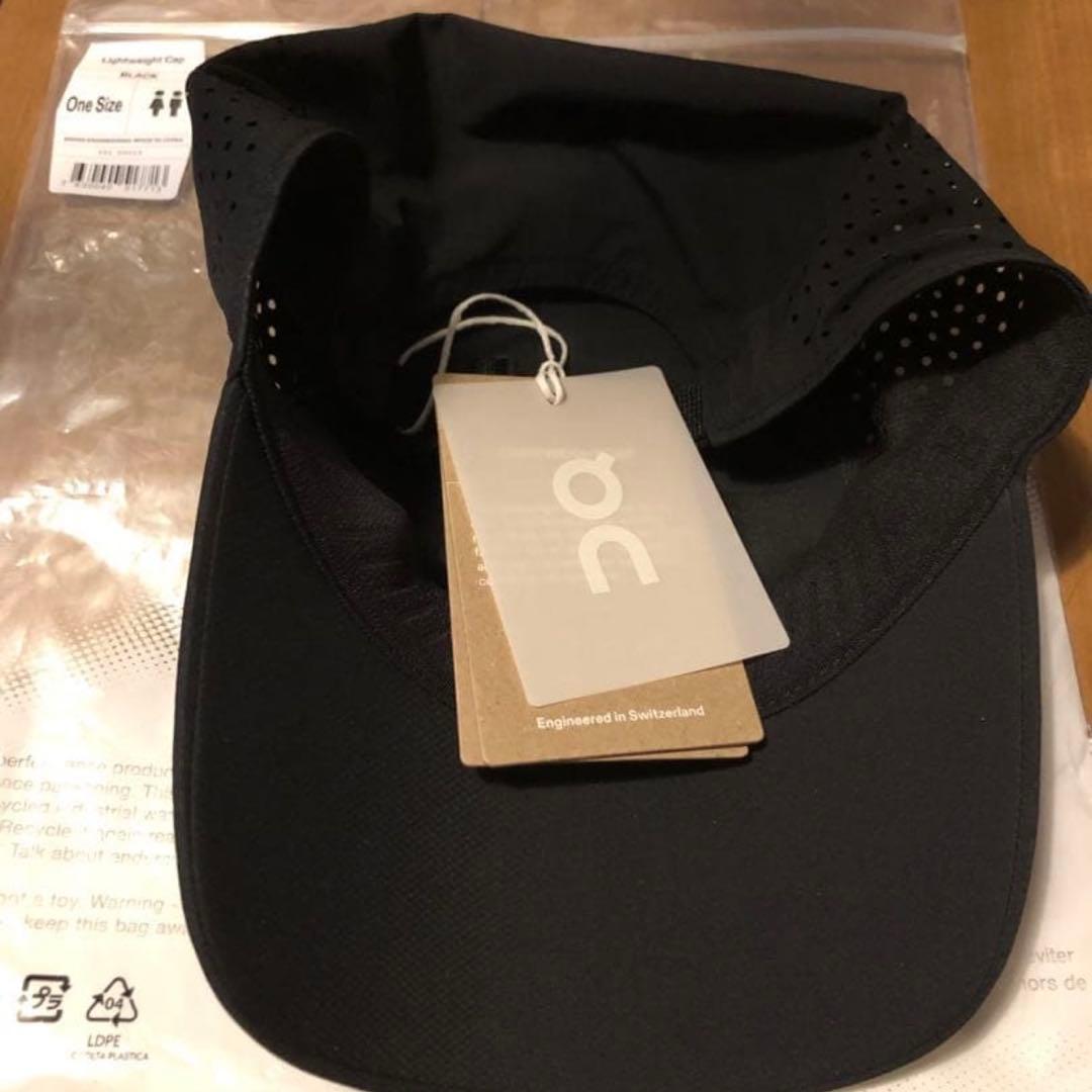 【新品/希少】on 黒 black 男女兼用 Lightweight キャップ