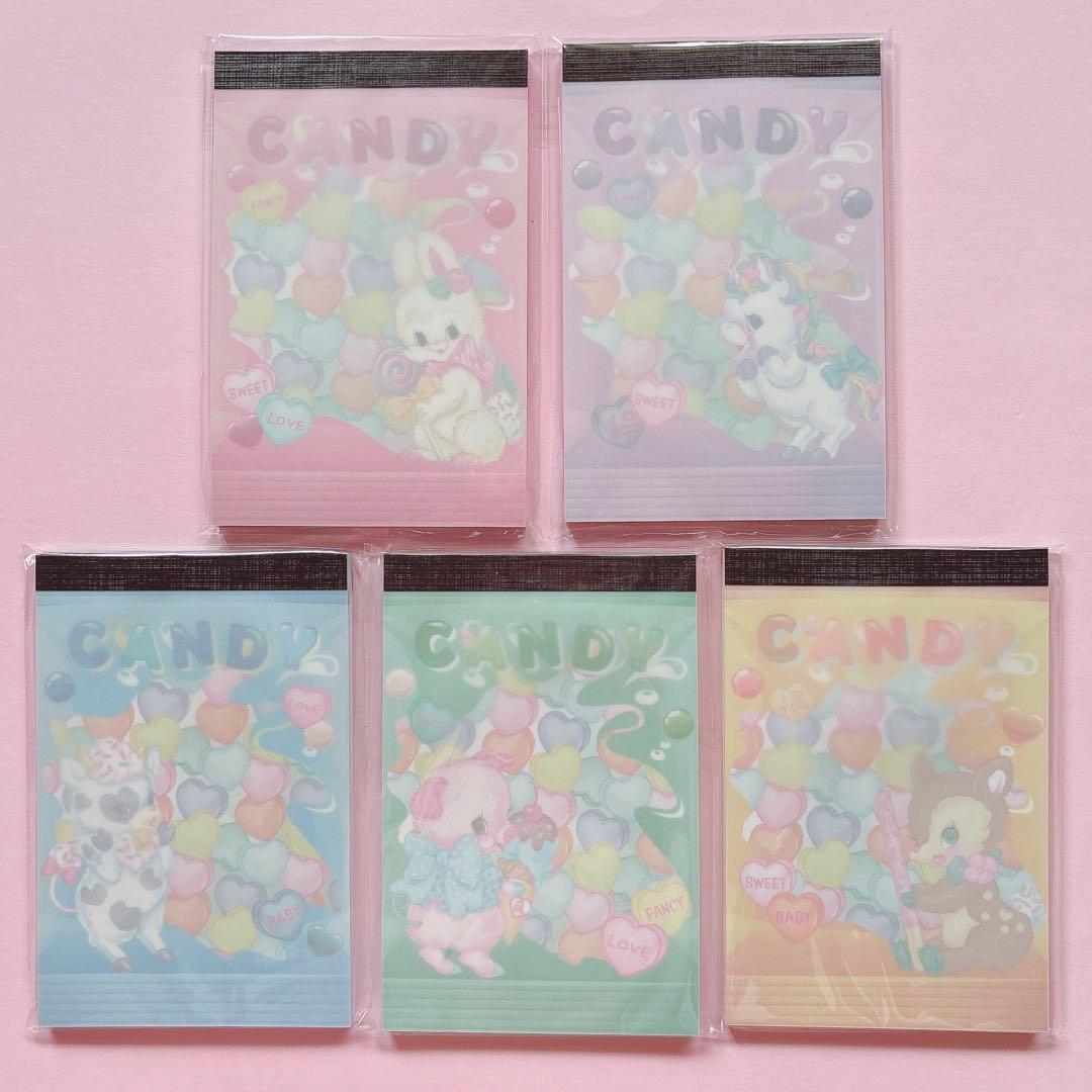 ♡ayyjewel カセットテープ メモ フレークシール アニマル キャンディ♡