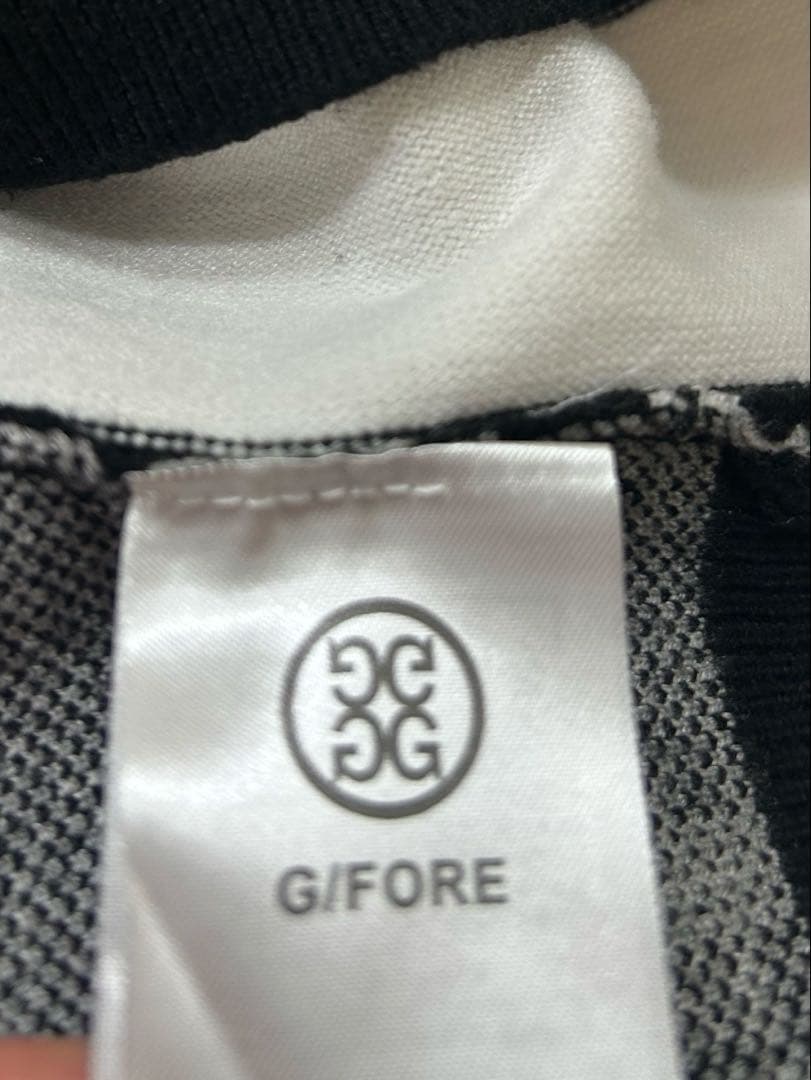 G/FORE ジーフォア ゴルフ ニットベスト 総柄 ブラック 黒 Lサイズ
