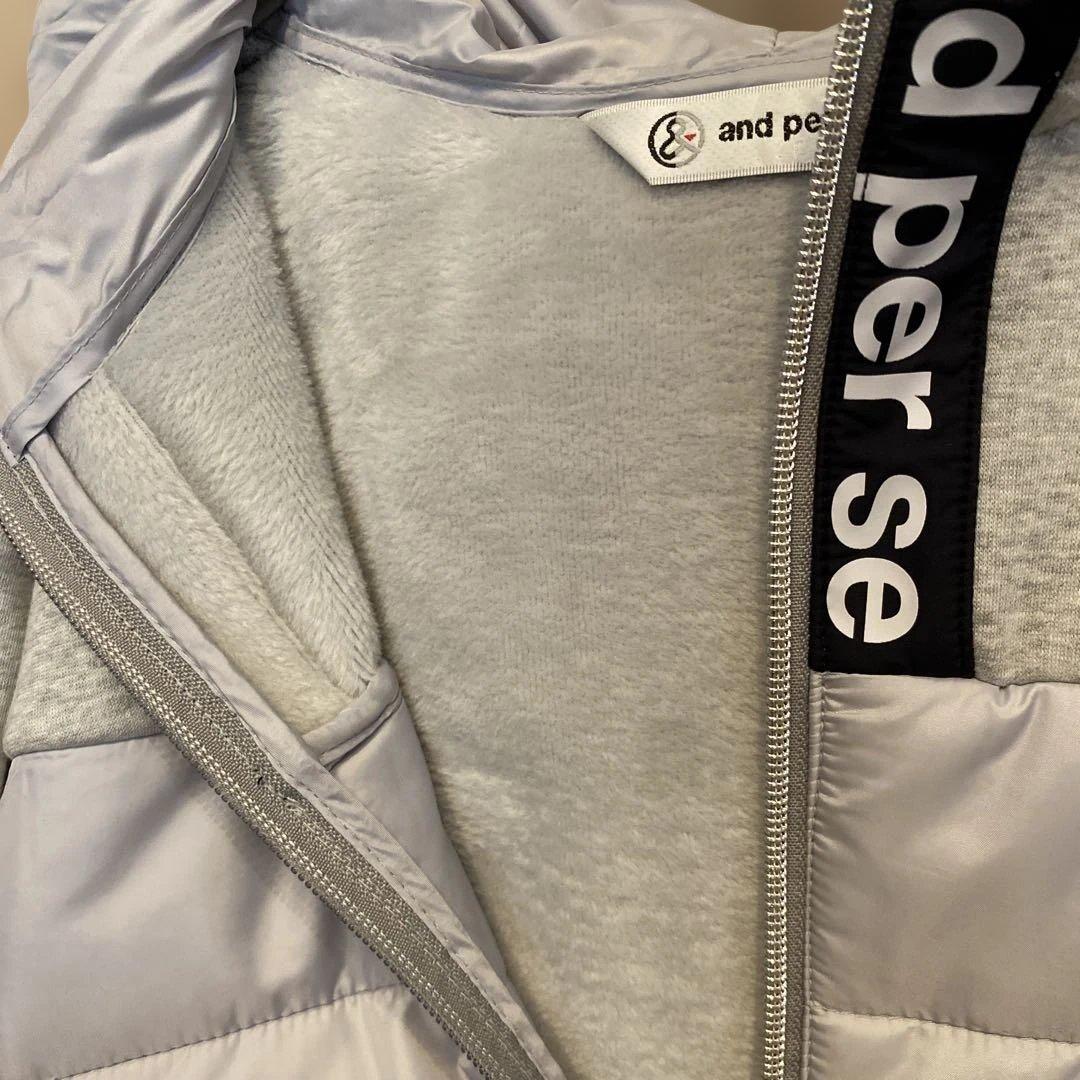 and per se アンパシィ ゴルフウェア 中綿入りダブルジップパーカー