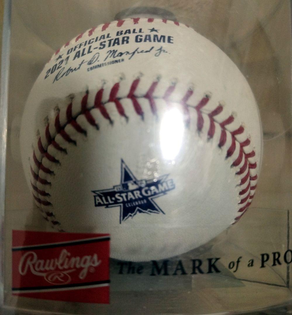 【新品】2個 2021年 MLBオールスター公式球＆大谷選手プリントボールセット