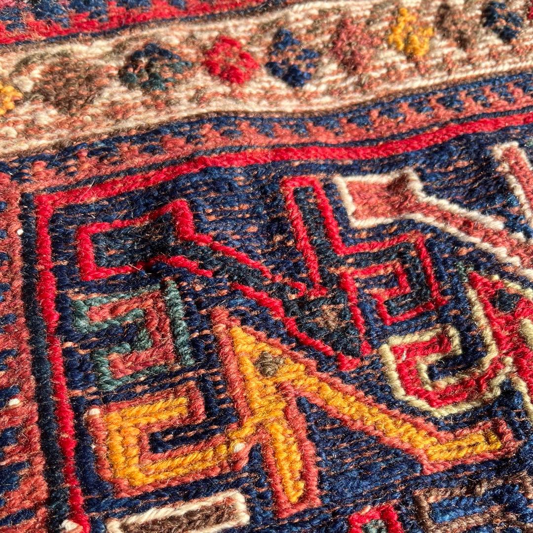 アンティーク キリム/スマック織 アフシャール族の塩袋 手織り トライバルラグ